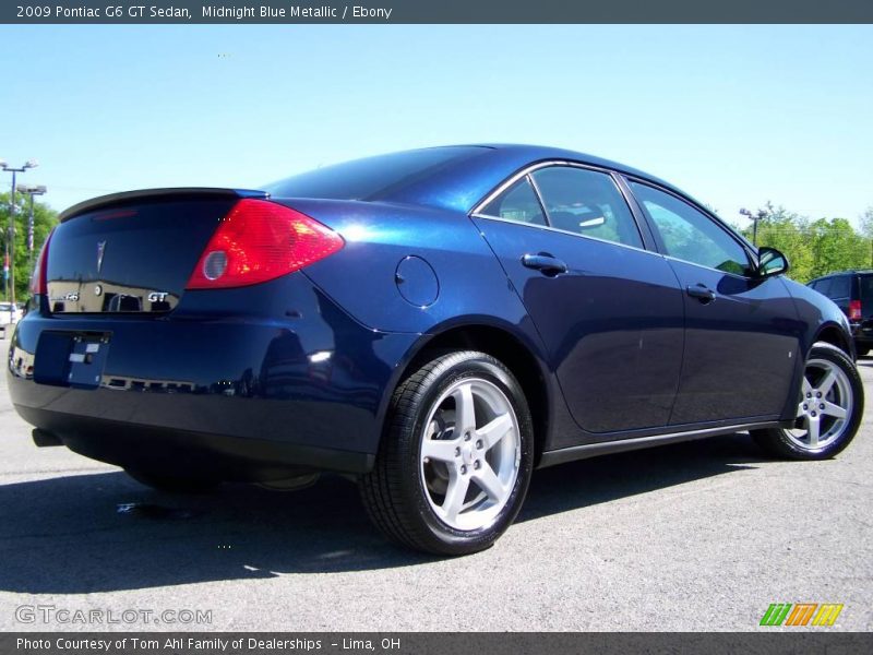 Midnight Blue Metallic / Ebony 2009 Pontiac G6 GT Sedan