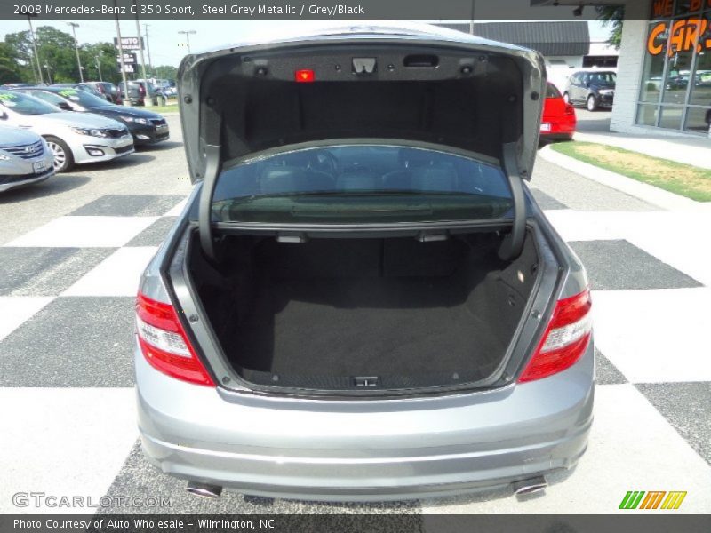 Steel Grey Metallic / Grey/Black 2008 Mercedes-Benz C 350 Sport