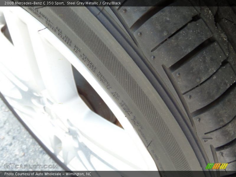 Steel Grey Metallic / Grey/Black 2008 Mercedes-Benz C 350 Sport