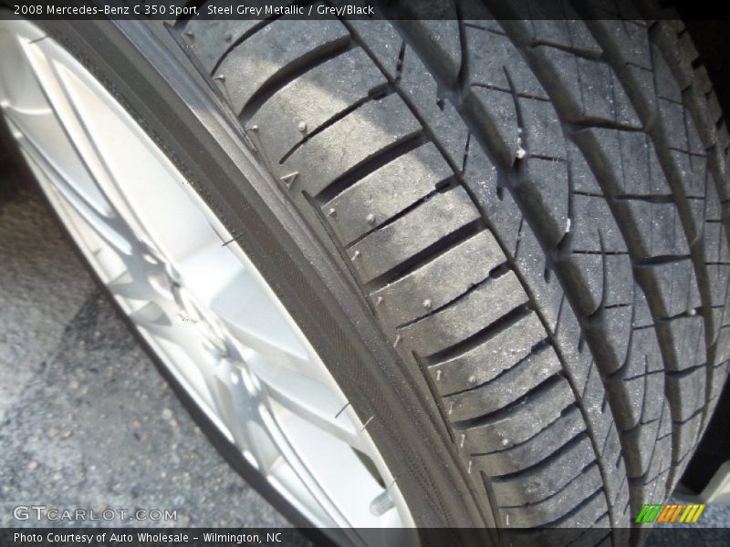 Steel Grey Metallic / Grey/Black 2008 Mercedes-Benz C 350 Sport