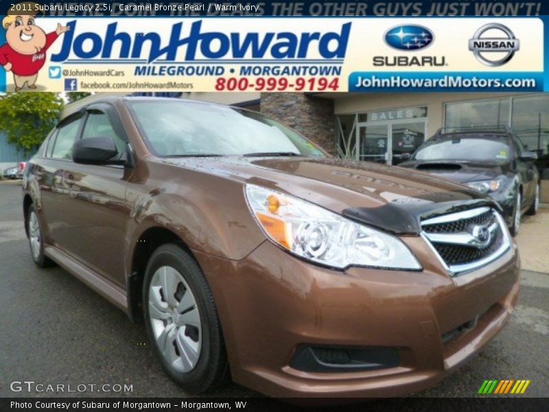 Caramel Bronze Pearl / Warm Ivory 2011 Subaru Legacy 2.5i