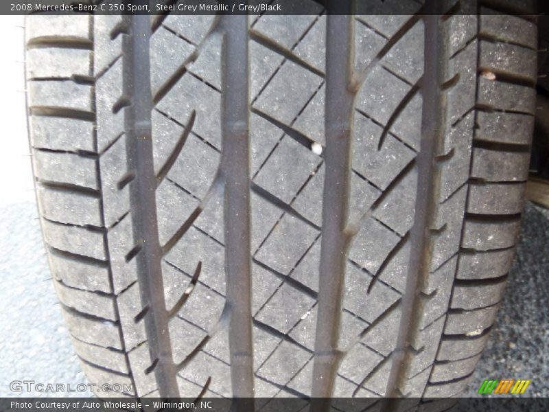 Steel Grey Metallic / Grey/Black 2008 Mercedes-Benz C 350 Sport