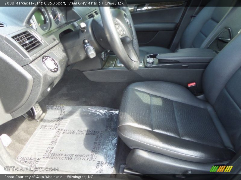 Steel Grey Metallic / Grey/Black 2008 Mercedes-Benz C 350 Sport