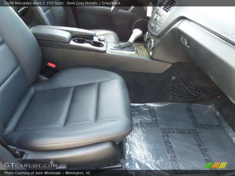 Steel Grey Metallic / Grey/Black 2008 Mercedes-Benz C 350 Sport
