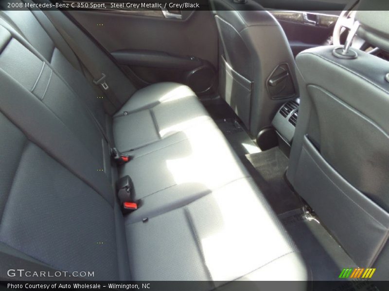 Steel Grey Metallic / Grey/Black 2008 Mercedes-Benz C 350 Sport