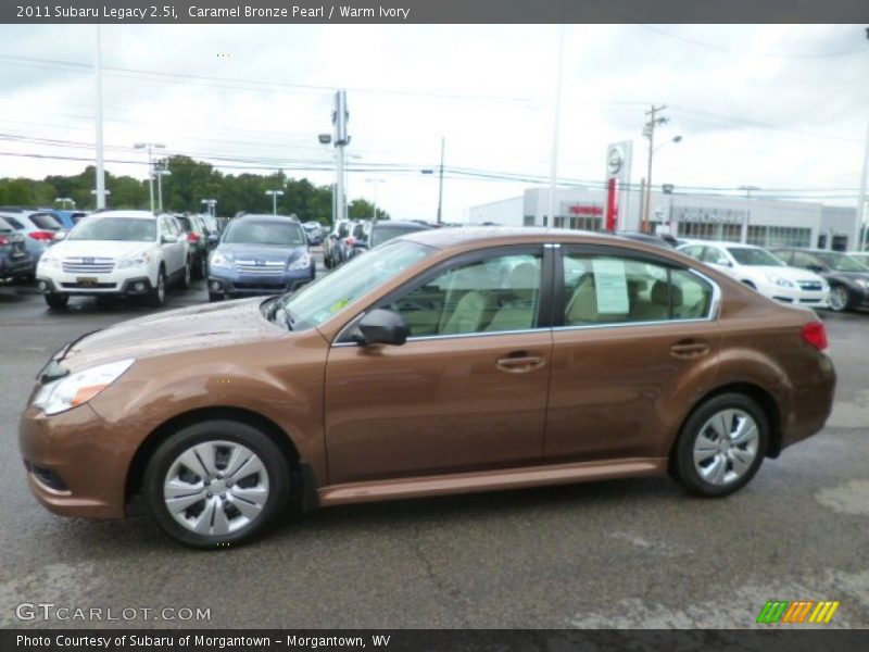 Caramel Bronze Pearl / Warm Ivory 2011 Subaru Legacy 2.5i
