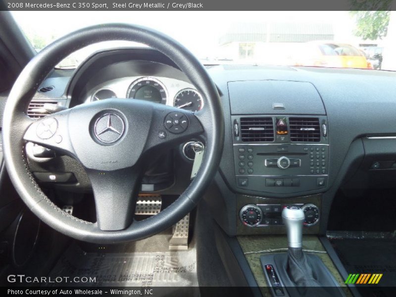 Steel Grey Metallic / Grey/Black 2008 Mercedes-Benz C 350 Sport