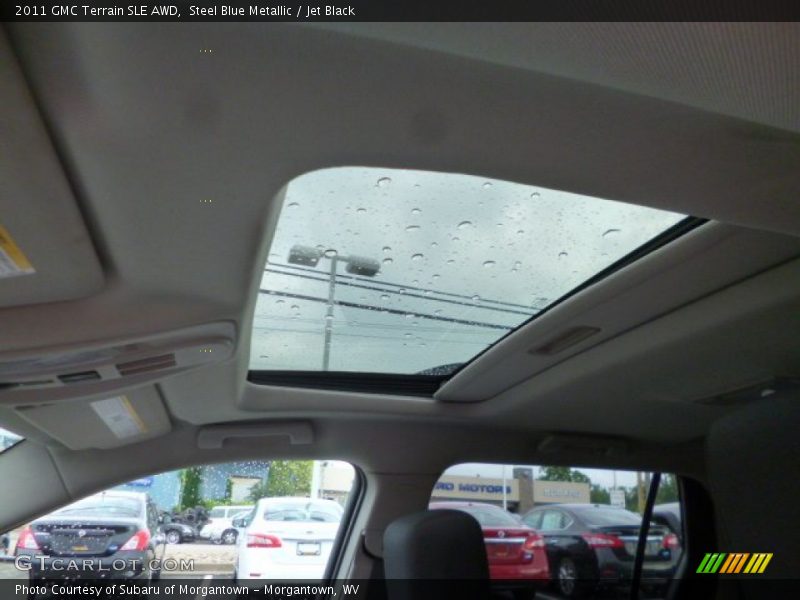 Steel Blue Metallic / Jet Black 2011 GMC Terrain SLE AWD