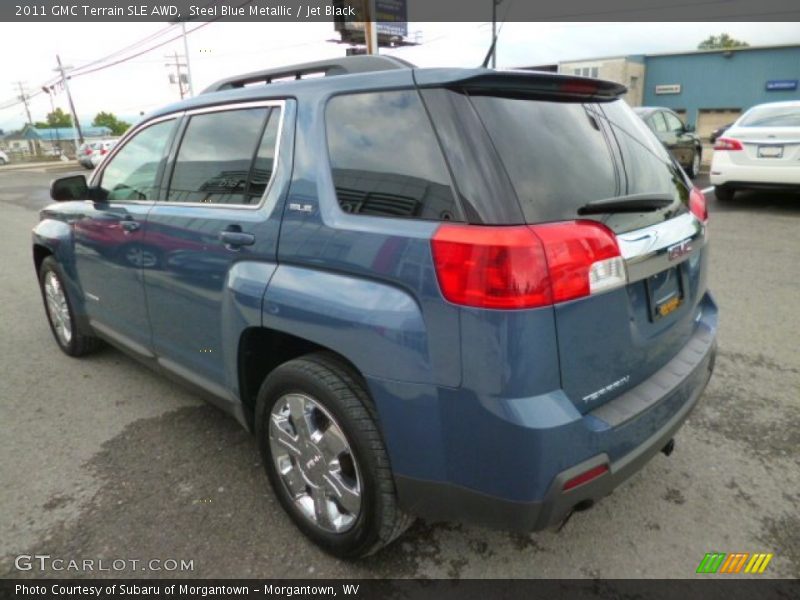 Steel Blue Metallic / Jet Black 2011 GMC Terrain SLE AWD