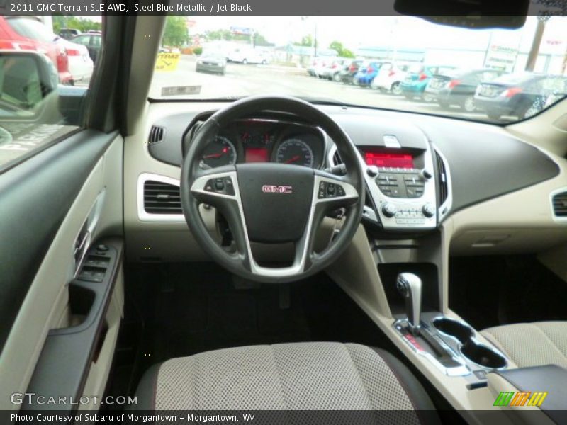 Steel Blue Metallic / Jet Black 2011 GMC Terrain SLE AWD