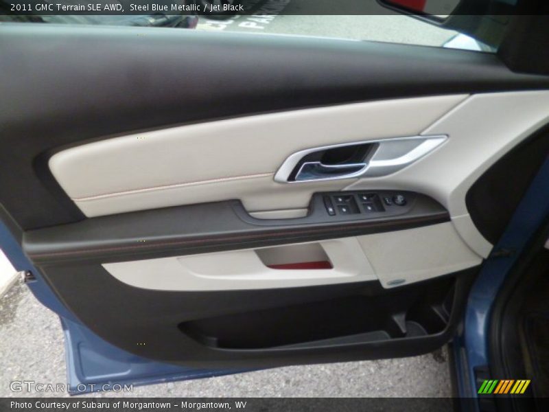 Steel Blue Metallic / Jet Black 2011 GMC Terrain SLE AWD