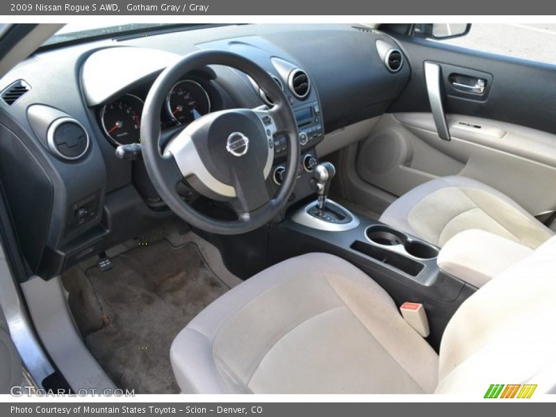 Gotham Gray / Gray 2009 Nissan Rogue S AWD