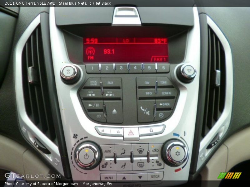 Steel Blue Metallic / Jet Black 2011 GMC Terrain SLE AWD