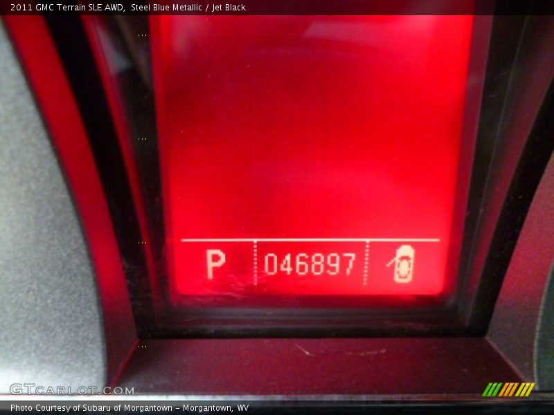 Steel Blue Metallic / Jet Black 2011 GMC Terrain SLE AWD