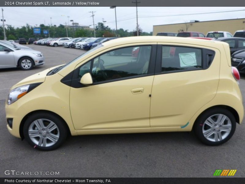 Lemonade / Yellow/Yellow 2014 Chevrolet Spark LT