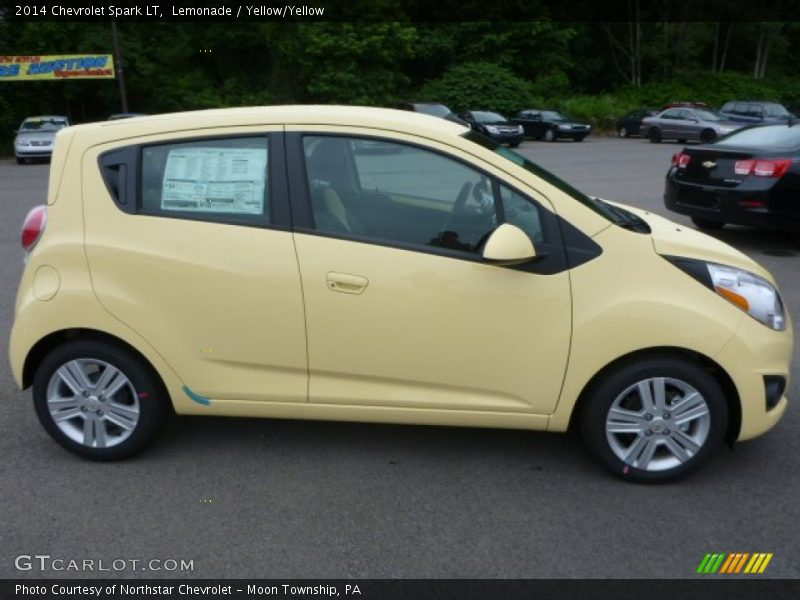 Lemonade / Yellow/Yellow 2014 Chevrolet Spark LT
