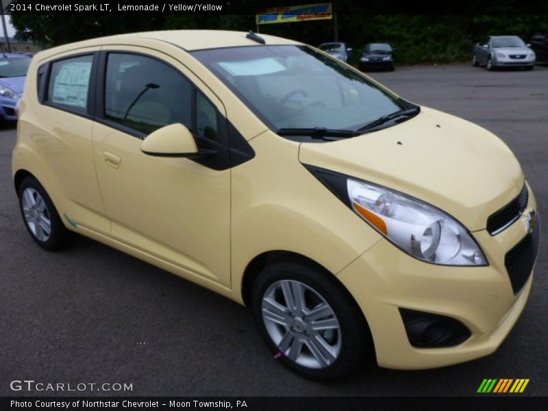 Lemonade / Yellow/Yellow 2014 Chevrolet Spark LT