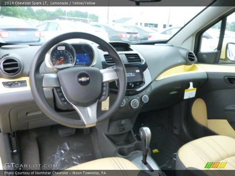 Lemonade / Yellow/Yellow 2014 Chevrolet Spark LT