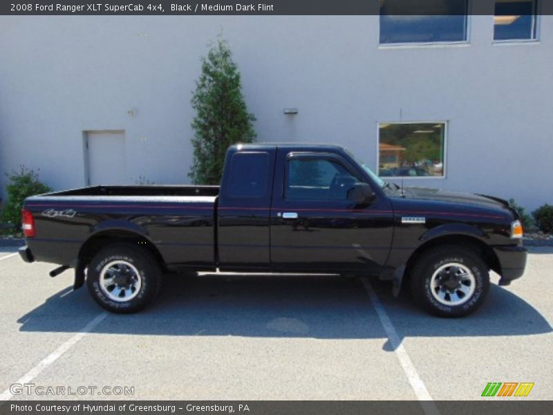 Black / Medium Dark Flint 2008 Ford Ranger XLT SuperCab 4x4