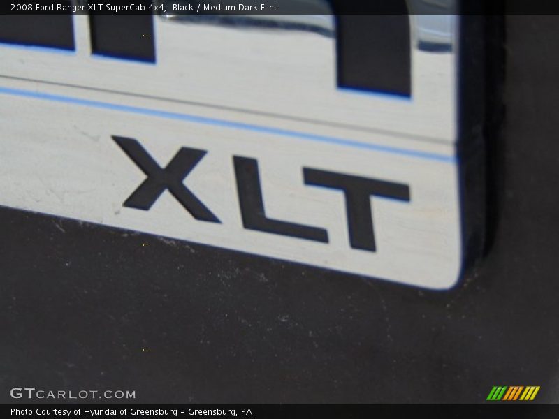 Black / Medium Dark Flint 2008 Ford Ranger XLT SuperCab 4x4