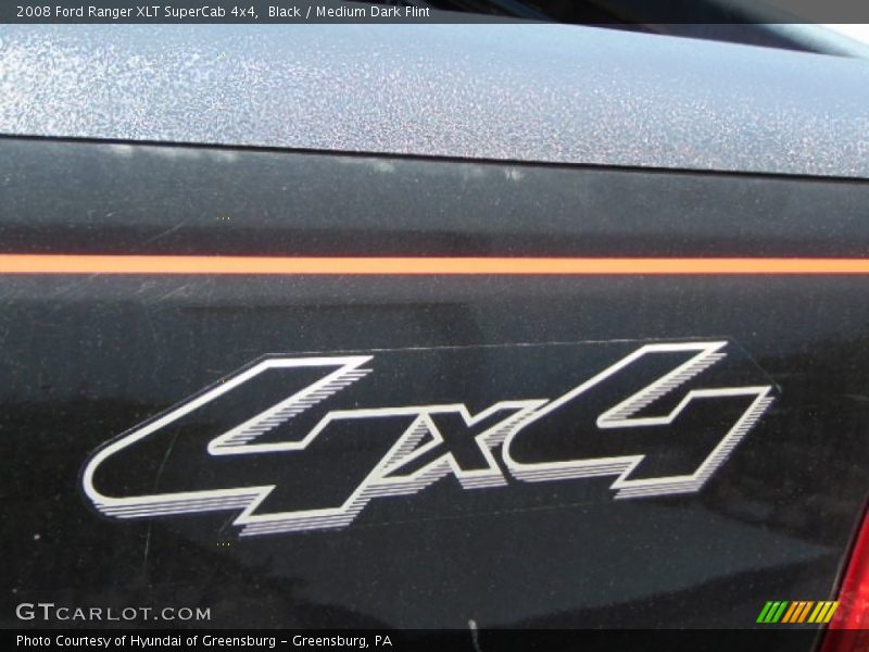 Black / Medium Dark Flint 2008 Ford Ranger XLT SuperCab 4x4