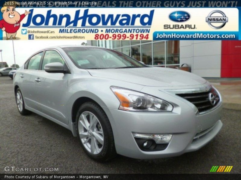 Brilliant Silver / Charcoal 2015 Nissan Altima 2.5 SL