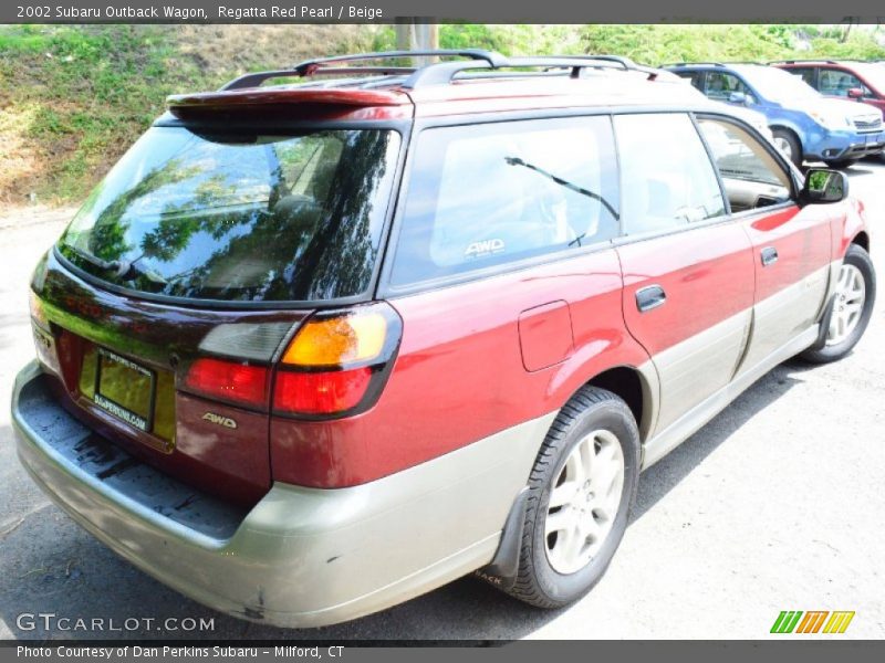 Regatta Red Pearl / Beige 2002 Subaru Outback Wagon