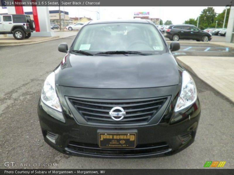 Super Black / Charcoal 2014 Nissan Versa 1.6 S Sedan