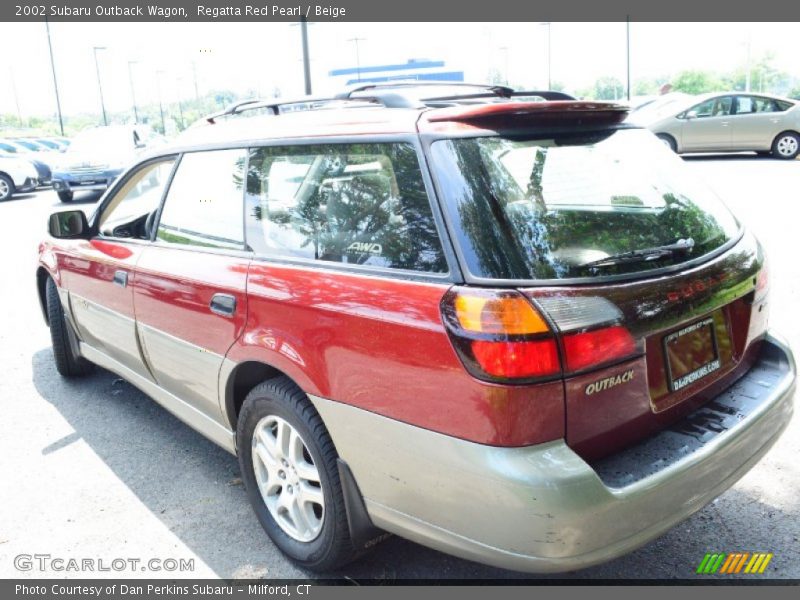 Regatta Red Pearl / Beige 2002 Subaru Outback Wagon