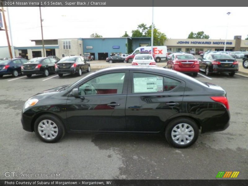 Super Black / Charcoal 2014 Nissan Versa 1.6 S Sedan