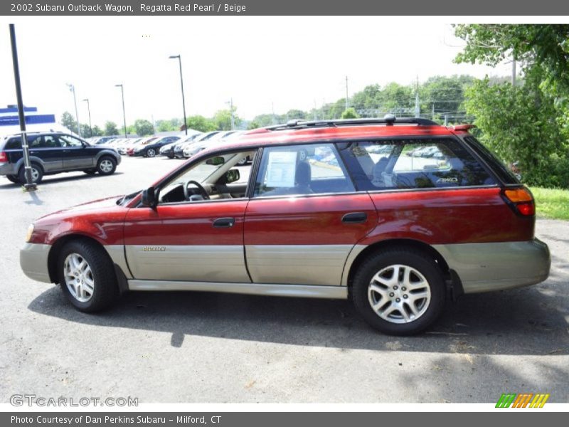 Regatta Red Pearl / Beige 2002 Subaru Outback Wagon