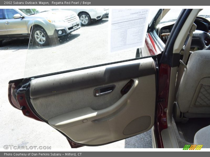 Regatta Red Pearl / Beige 2002 Subaru Outback Wagon