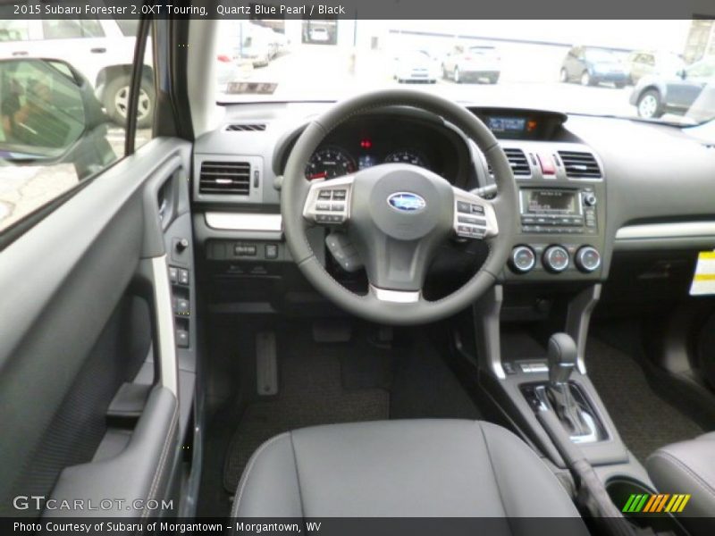 Quartz Blue Pearl / Black 2015 Subaru Forester 2.0XT Touring