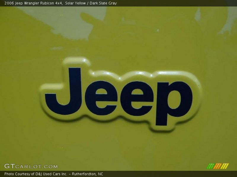 Solar Yellow / Dark Slate Gray 2006 Jeep Wrangler Rubicon 4x4