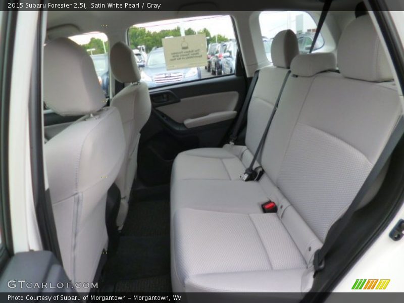 Satin White Pearl / Gray 2015 Subaru Forester 2.5i