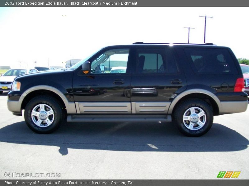 Black Clearcoat / Medium Parchment 2003 Ford Expedition Eddie Bauer