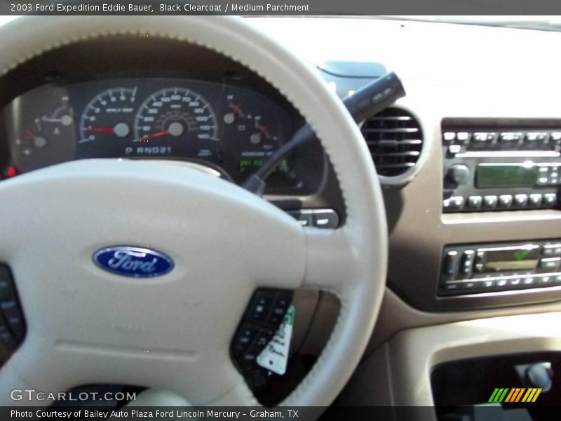 Black Clearcoat / Medium Parchment 2003 Ford Expedition Eddie Bauer