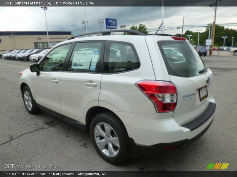 Satin White Pearl / Gray 2015 Subaru Forester 2.5i