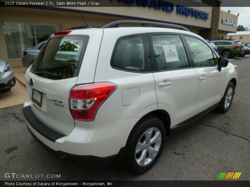 Satin White Pearl / Gray 2015 Subaru Forester 2.5i