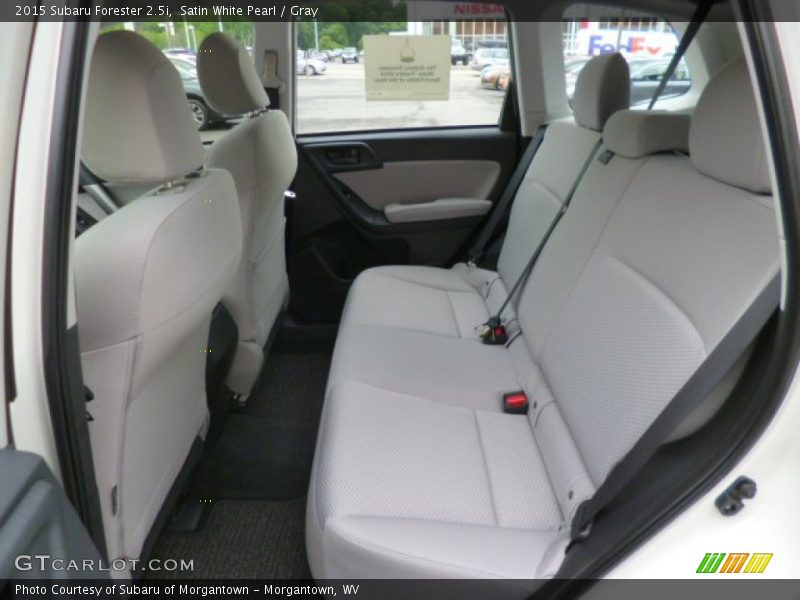 Satin White Pearl / Gray 2015 Subaru Forester 2.5i