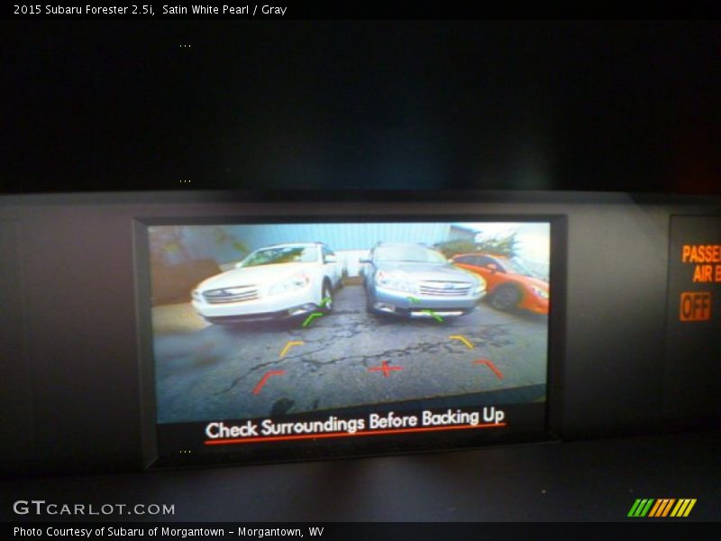 Satin White Pearl / Gray 2015 Subaru Forester 2.5i