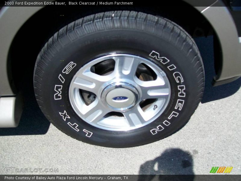 Black Clearcoat / Medium Parchment 2003 Ford Expedition Eddie Bauer