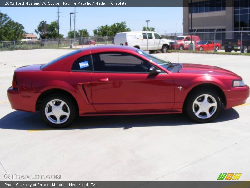 Redfire Metallic / Medium Graphite 2003 Ford Mustang V6 Coupe