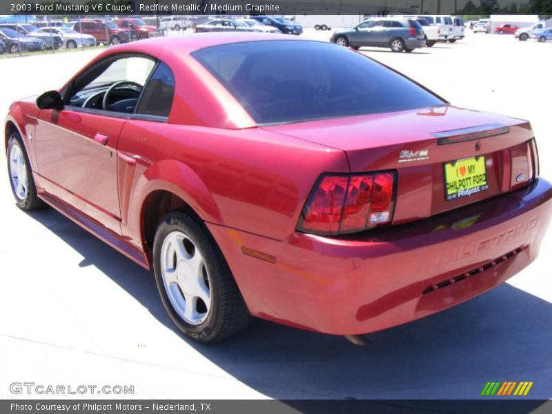 Redfire Metallic / Medium Graphite 2003 Ford Mustang V6 Coupe
