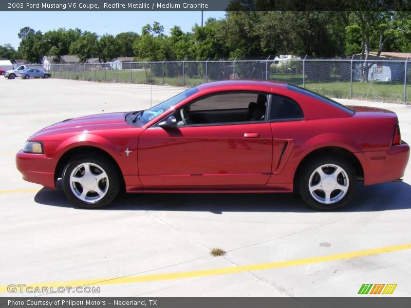 Redfire Metallic / Medium Graphite 2003 Ford Mustang V6 Coupe
