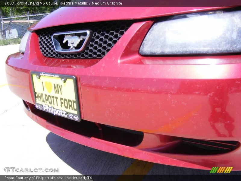 Redfire Metallic / Medium Graphite 2003 Ford Mustang V6 Coupe