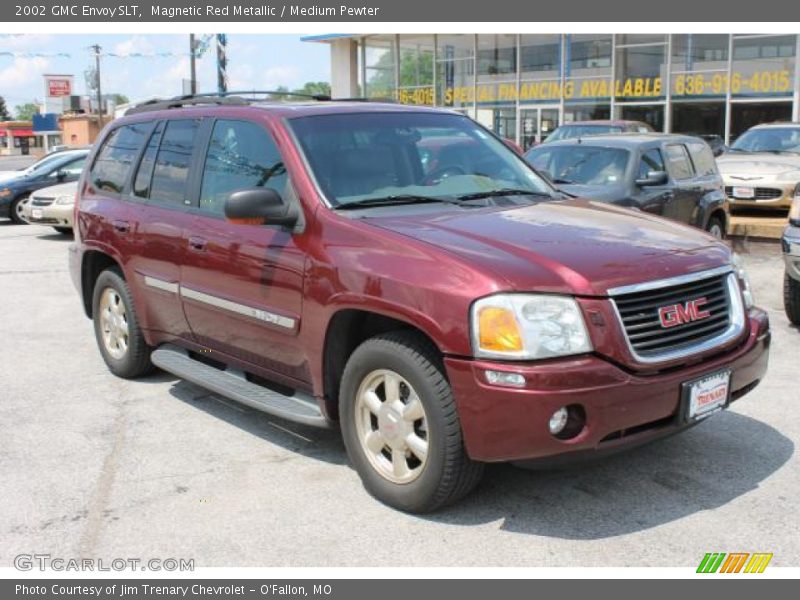 Magnetic Red Metallic / Medium Pewter 2002 GMC Envoy SLT