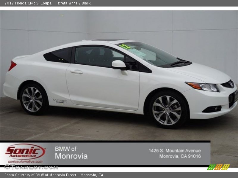 Taffeta White / Black 2012 Honda Civic Si Coupe