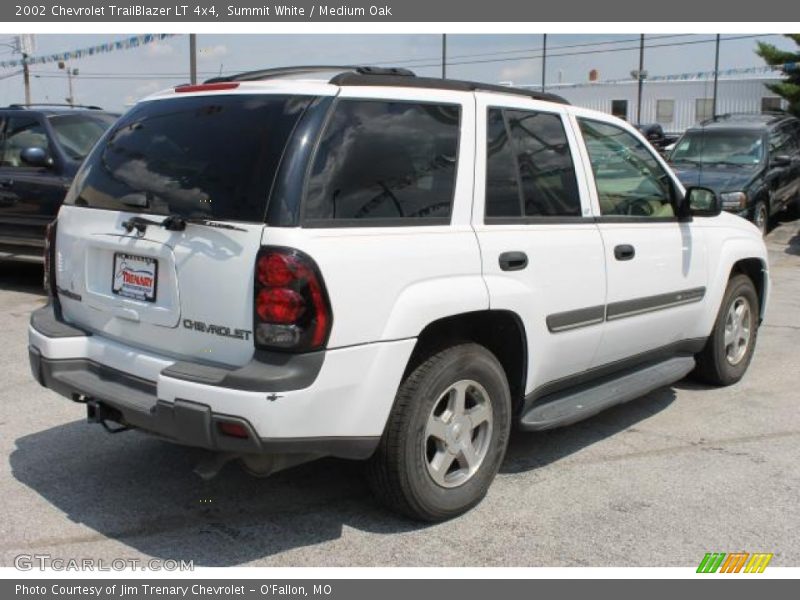 Summit White / Medium Oak 2002 Chevrolet TrailBlazer LT 4x4