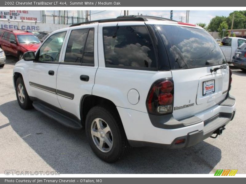 Summit White / Medium Oak 2002 Chevrolet TrailBlazer LT 4x4